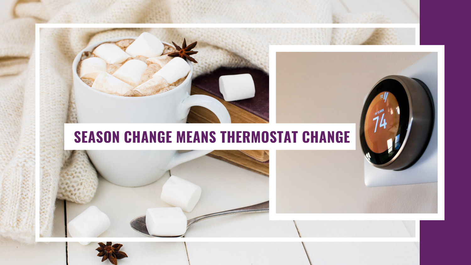 season change means thermostat change