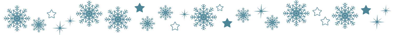 hvac snowflakes row